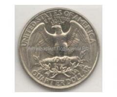 Продам 6 монет Монета Liberty Quarter Dollar США